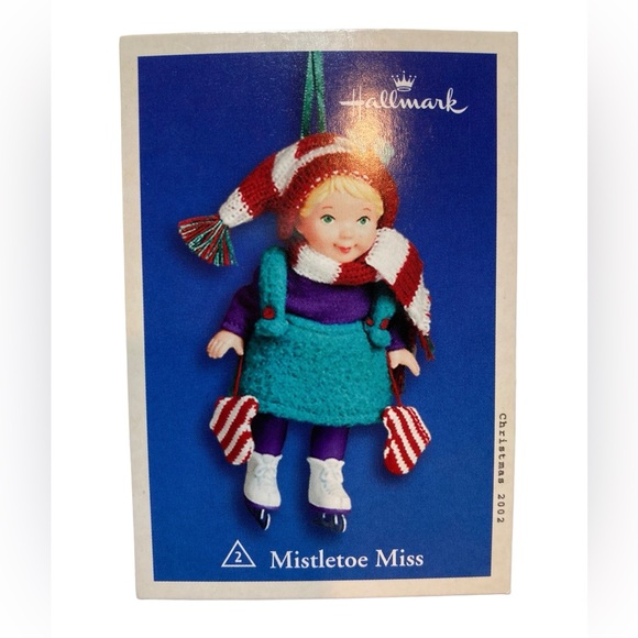 Hallmark Keepsake Ornament 2002 Mistletoe Miss #2. Box Memory Card. Nina Aube" - Picture 8 of 9